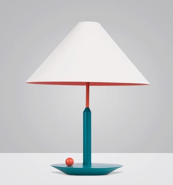Nordic Simple Modern Bamboo Hat Modeling Living Room Table Lamp Art Children′s Bedroom Designer Desk Lamp
