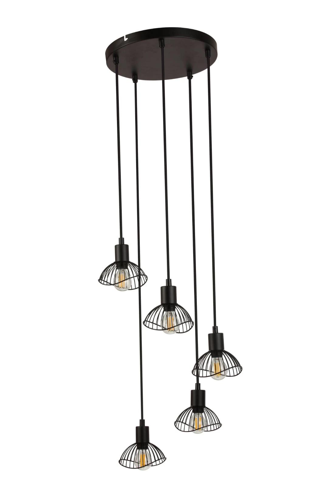 Hot Sale Ceiling Pendants Iron Suspension Lighting for Vintage Kitchen Chandelier Lamp