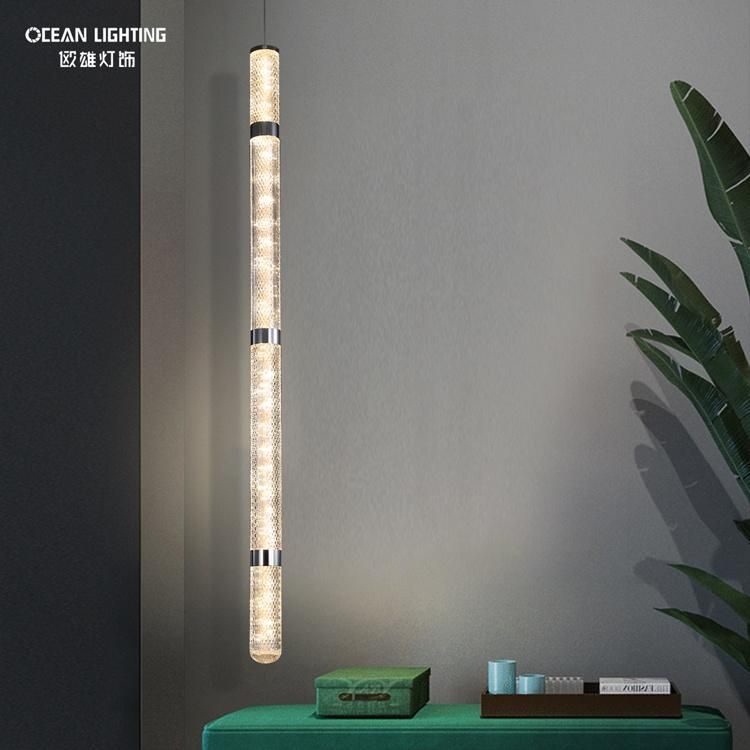 Ocean Lighting Contemporary Living Room Long Luxury Acrylic Pendant Light