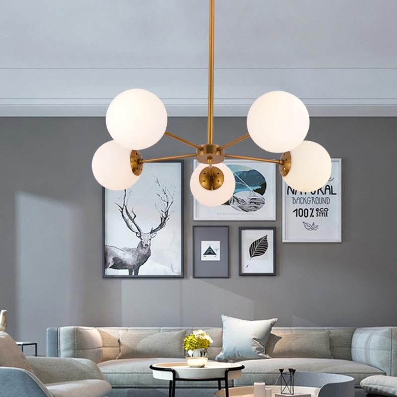 Modern Glass Molecular E27 Hanging Pendant Lights