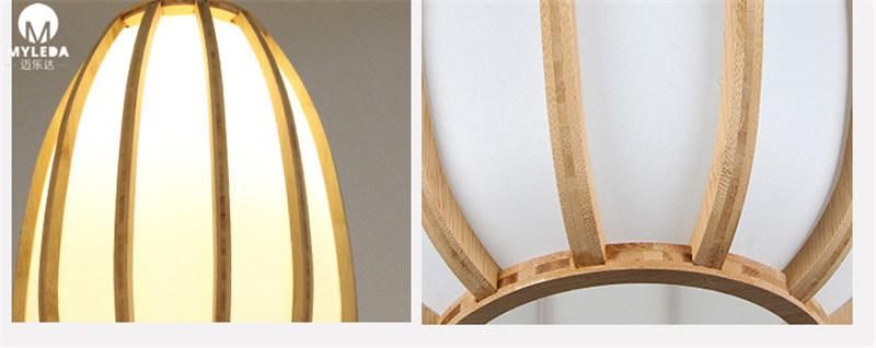 Popular LED Ceiling Modern Metal Chandelier Bamboo Pendant Light