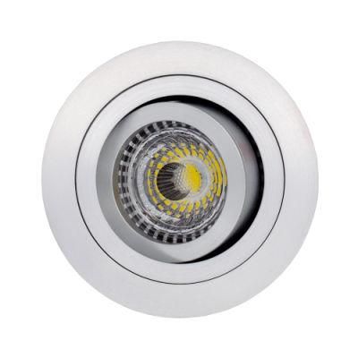Round Tilt Downlight Fitting Fixture Ceiling Lamp LED Holder for MR16 GU10 (LT2300)