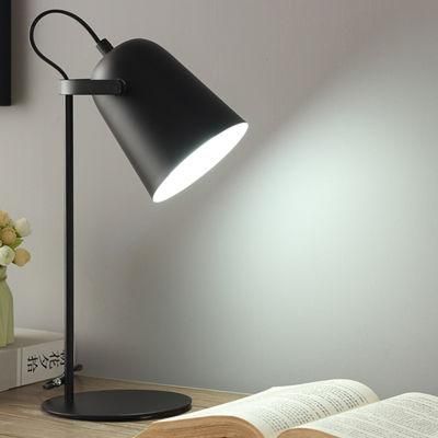 Bedside Black Table Lamp for Kids Room Reading Room Modern Style