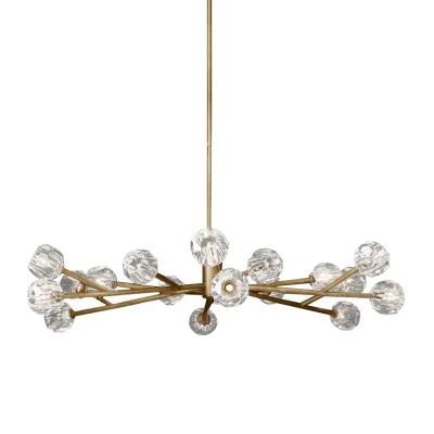 Antique Modern Chandelier New Design Crystal Pendant Light for High Ceilings