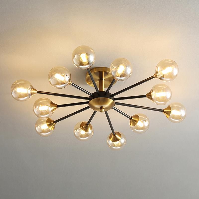 Postmodern Light Luxury Living Room Lamp Warm Bedroom Dining Room Study Ceiling Light