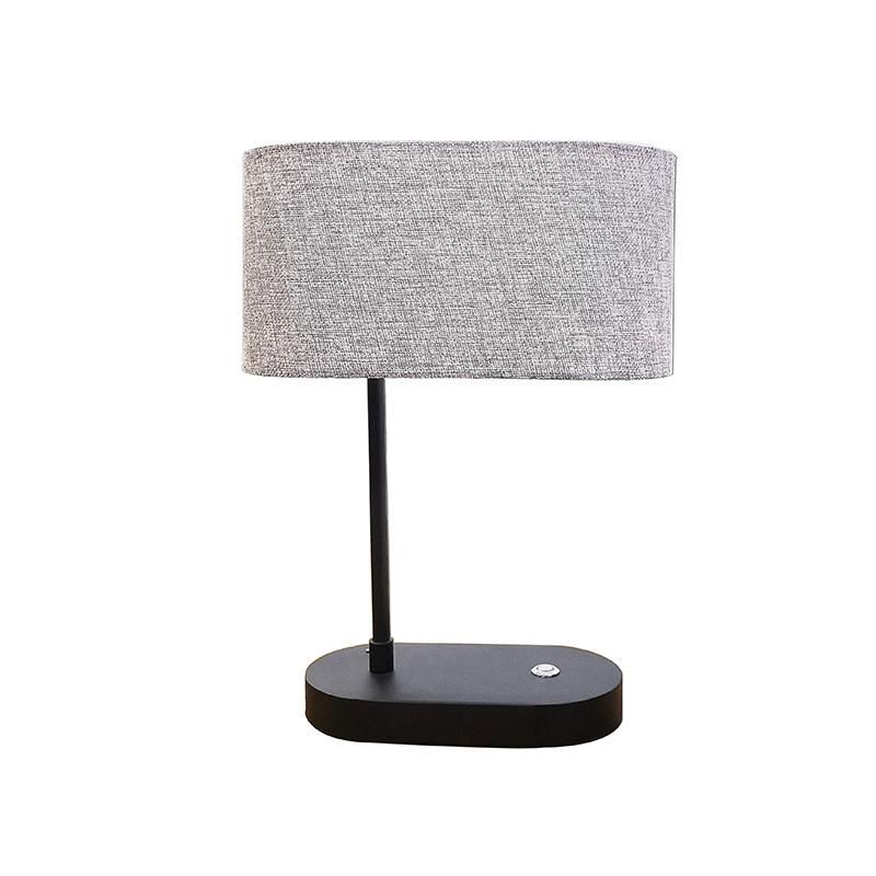 Modern Metal and Fabric Decorative Table Light with Touch Switch