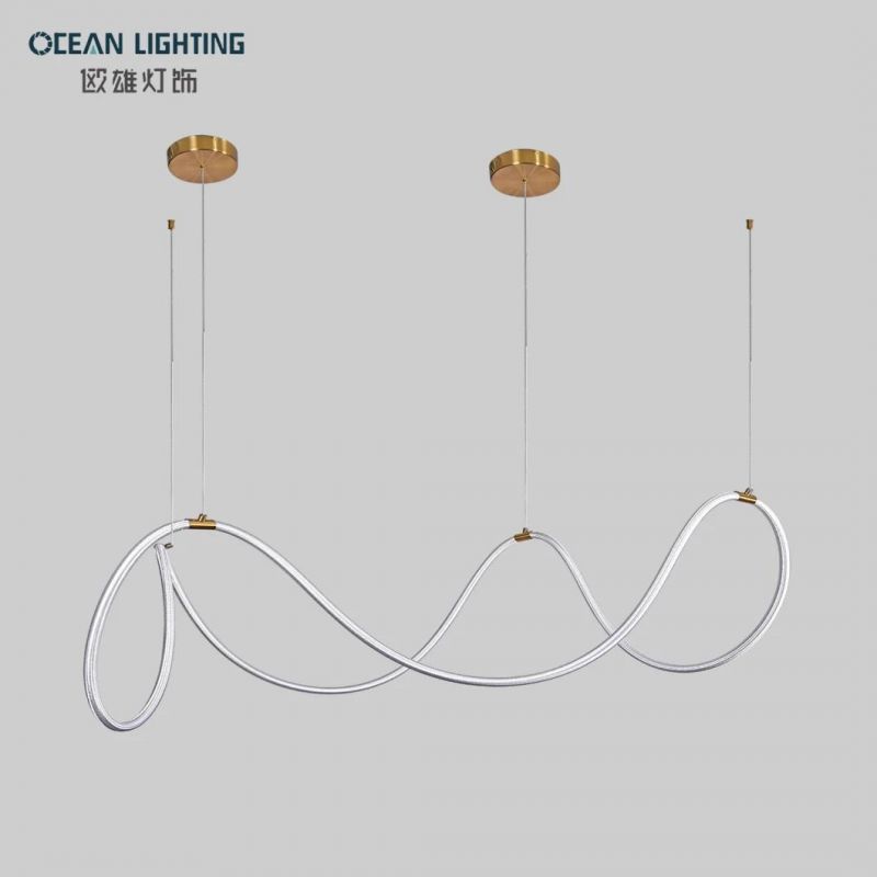 Kitchen Modern Simple Wave 80W Pendant Light Chandelier