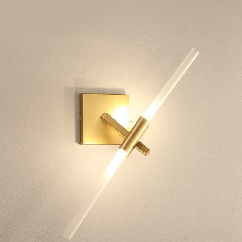 Wall Mount Light Gold Coffee Black Bedside Sconces Aisle TV Background Lamp Rotatable Wall Light (WH-OR-164)