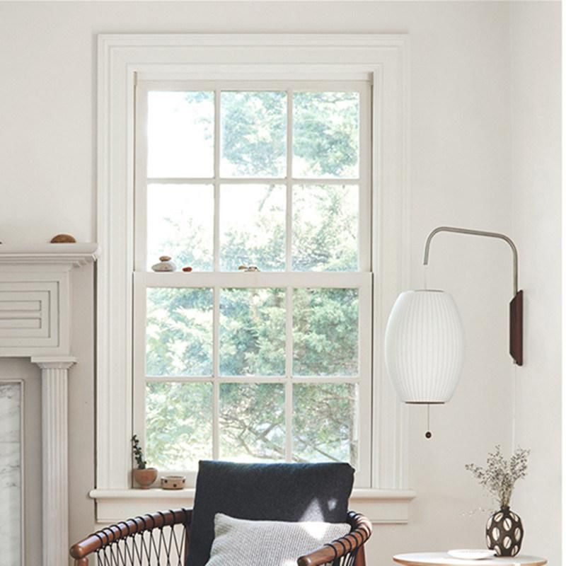 Japanese Silk Cloth Wall Light Fixture for Bedroom Modern Nelson Saucer Wall Sconce (WH-OR-194) V