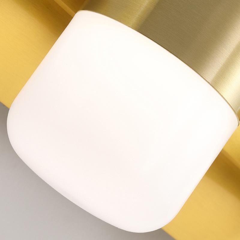 Simple Modern Bedroom Bedside Light Golden LED Mirror Headlamp Staircase Hallway Wall Lamp