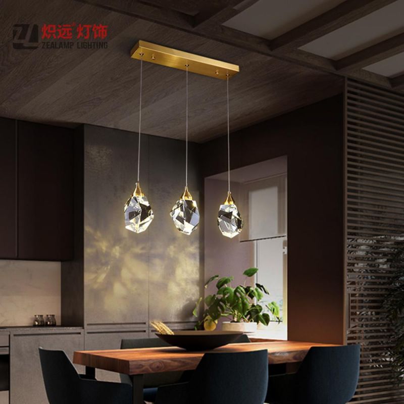 Irregular Glass Restaurant Living Room Pendant Lamp