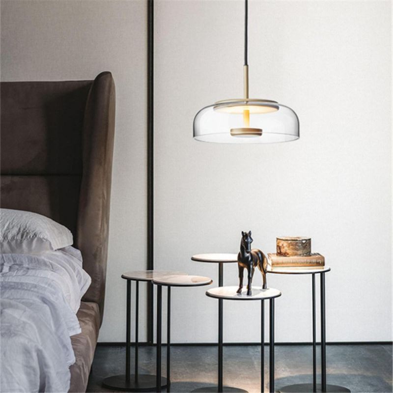Glass Lampshade Home Deco LED Pendant Lights Dining Room Cafe Kitchen Hanging Light Fixtures
