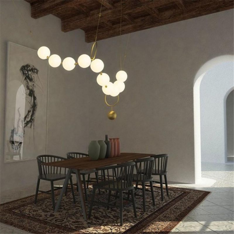 Modern DIY Hanging Design Shape Glass Globe Pendant Light
