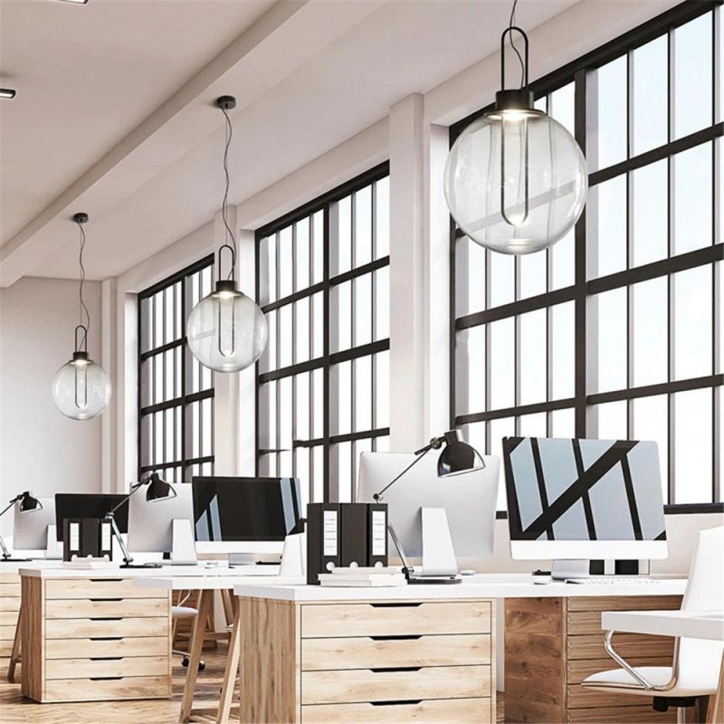 Simple Glass Bubble Nordic Bar Restaurant Pendant Lighting Fixtures Creative Art Designer Dining Room Cafe Kitchen Hanging Lamps