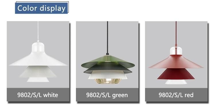 Room Decoration Glass Round Aluminum Tube Lighting Pendant Lamp