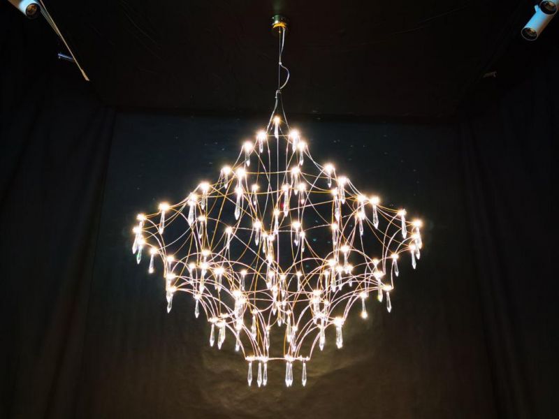 Idaqiu® Factory Direct Sale Luxury Large Hotel Shopping Mall Auditorium LED Crystal Chandelier