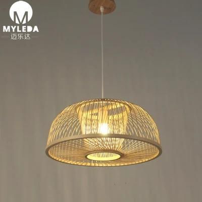 Wood Custom Made Hanging Lamp Hotel Project Chandelier