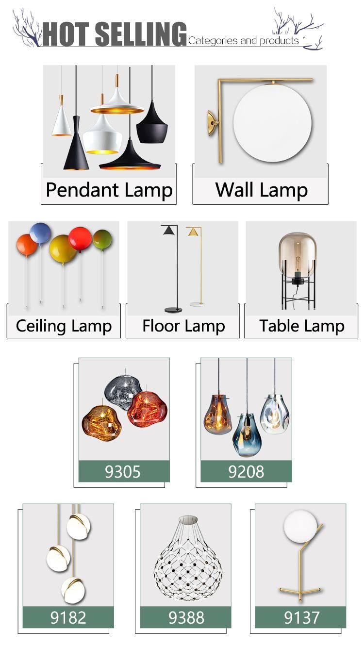 European Style Post Modern Home Decoration Restaurant Pendant Lighting Chandelier