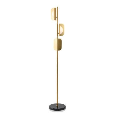 Promotion Indoor Modern Cheap Decorative Marble Base Iron Floor Lamp
