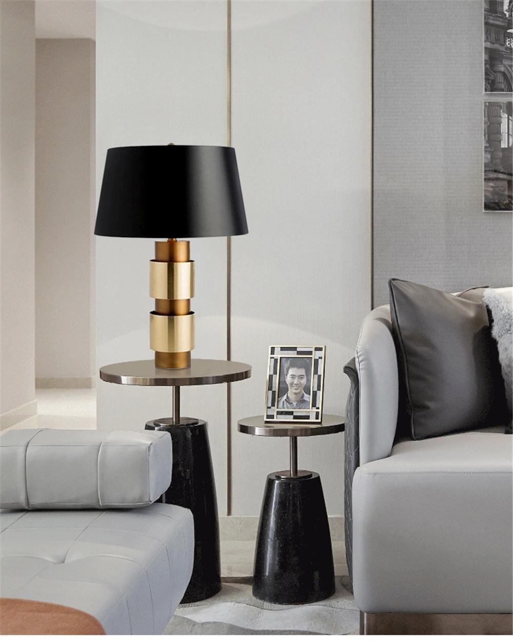 Fabric Shade Art Design Desk Table Lamp in Bedroom Bedside Home Deco Desk Light Modern Luminaria De Mesa Indoor Lighting