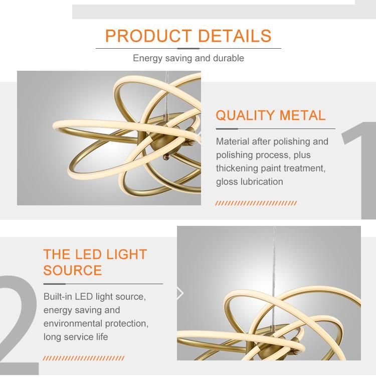 Contemporary Commercial Decoration Simple Aluminum 19W LED Pendant Light