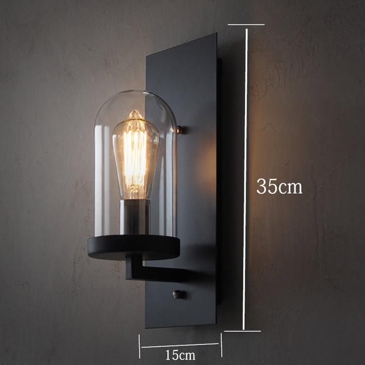 Farmhouse Lighting Retro Loft Glass Lamp Industry Vintage Wall Lights (WH-VR-28)