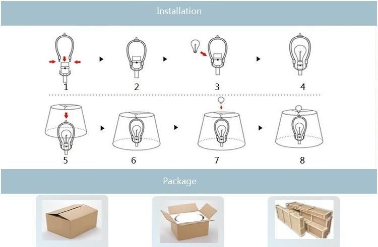 Home Decoration Golden Color Elegant Mable Light Table Lamp Zf-Cl-002