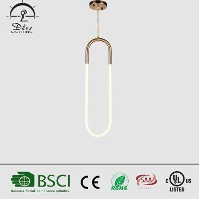 U Shaped Tube LED Simple Modern Creative Pendant Light