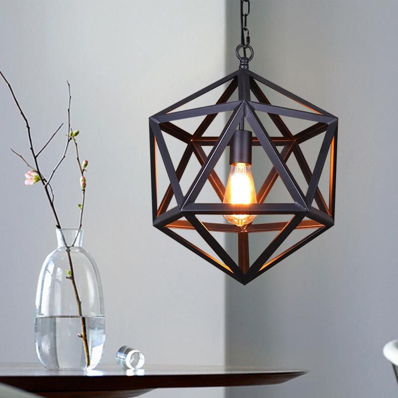 Cage Industrial Hanging Lights for Kitchen Dining Room Restaurant Lamp Fixtures (WH-VP-06)