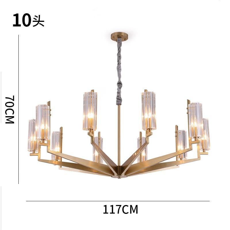 Crystal Pendant Lights for Indoor Home Lighting Gold Color Chandelierr (WH-AP-103)