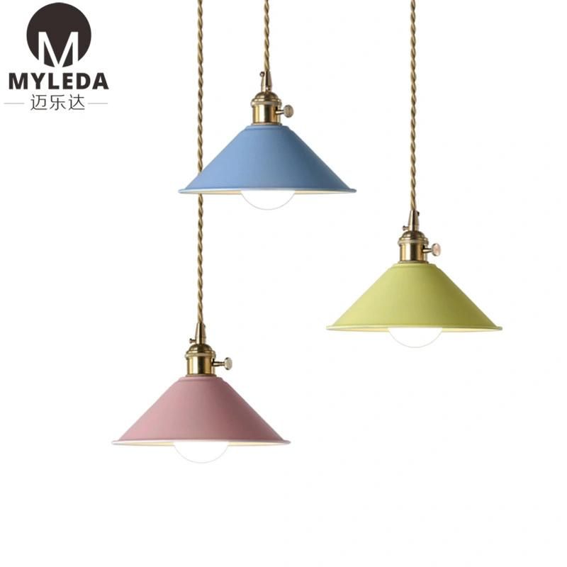 Colorful Metal Hanging Lighting Pendant Lamp for Hotel Restaurant, Dining Room, Club