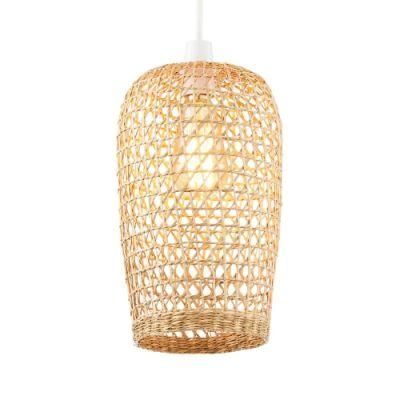 Grass and Rattan Woven Lampshade Pendant Lamp