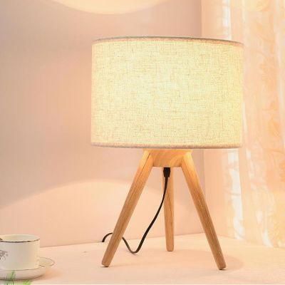 Study Room Children Bedroom Bedsides Wooden Study Night Table Lamp