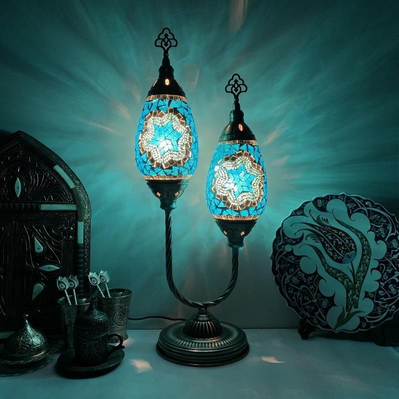 Table Lamp Bedroom Home Decor Desk Light Bedside Mediterranean Lamp (WH-VTB-21)
