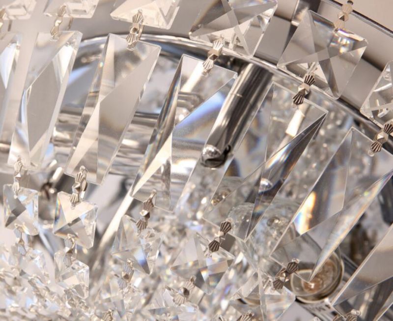 Crystal Flush Ceiling Lights UK Round Shape for House Lighting Fixtures (WH-CA-44)