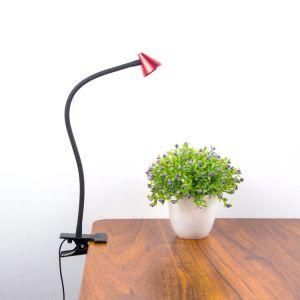 LED Clip Desk Lamp for Reading, Touch Sensitive Switch, Christmas Hat Shape.