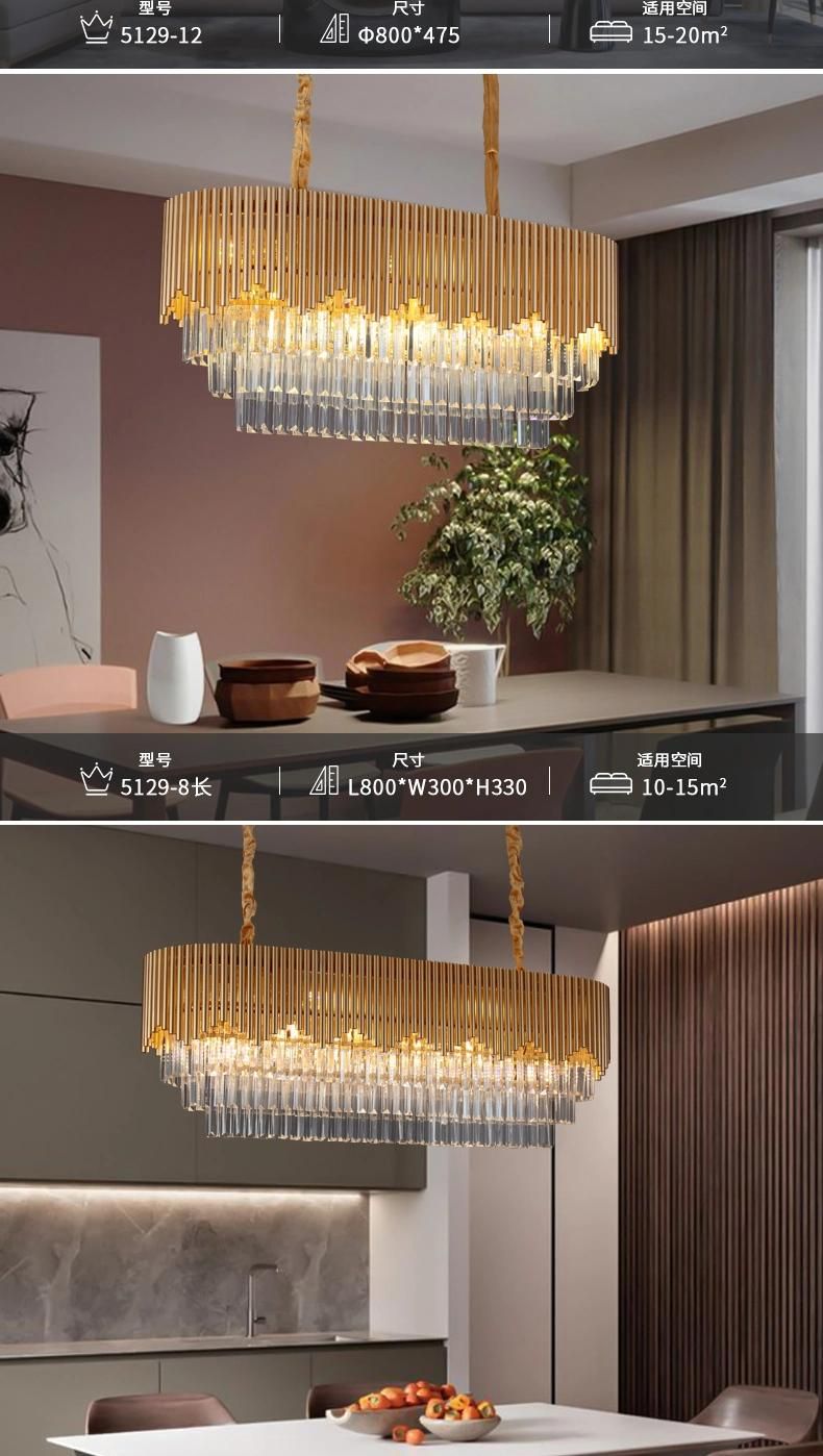 LED Luxury Style Gorgeous Indoor Hotel Office Lobby Ceiling Chandelier Decorative Lights