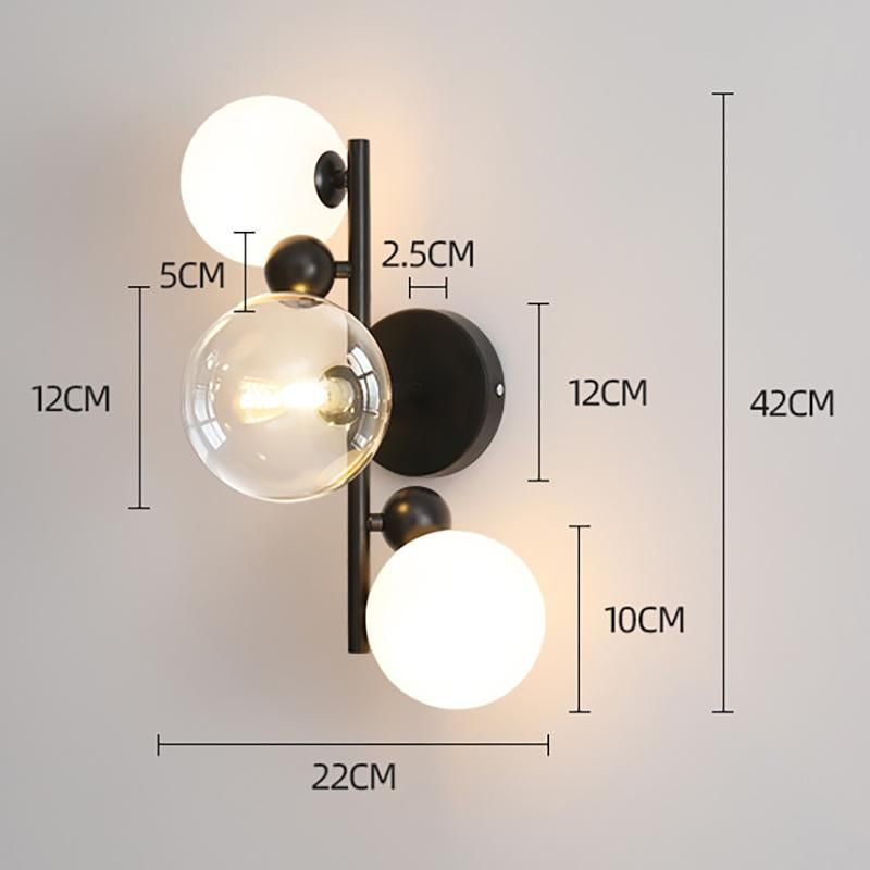 Retro Style Black White Design Wall Lamp Bedroom Lamp Stair Lamp