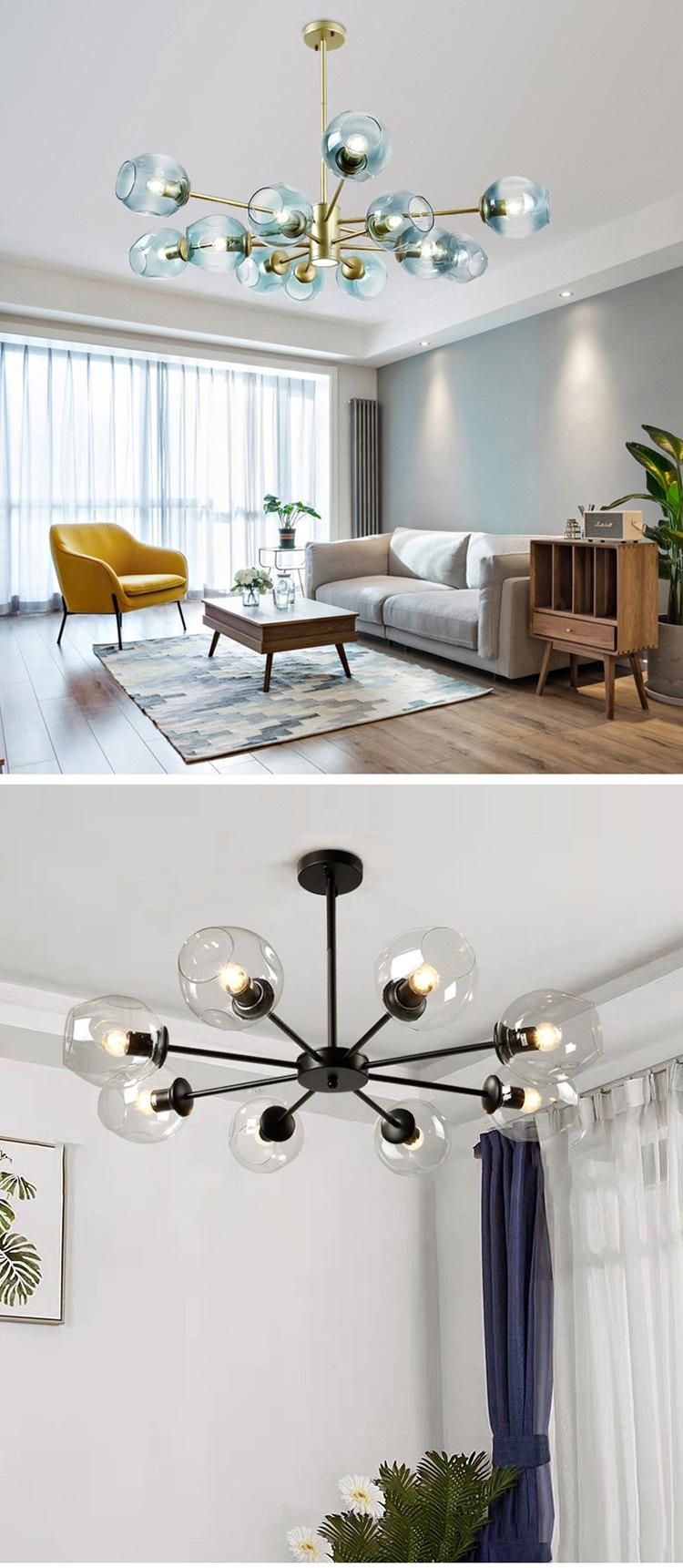 Indoor Modern Pendant Light Iron Retro Loft Pendant Lamp Metal Hanging Restaurant Lighting for Living Room Decoration