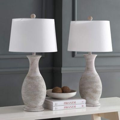 Collection Bentlee Grey 30-Inch Bedroom Living Room Home Office Desk Nightstand Table Lamp