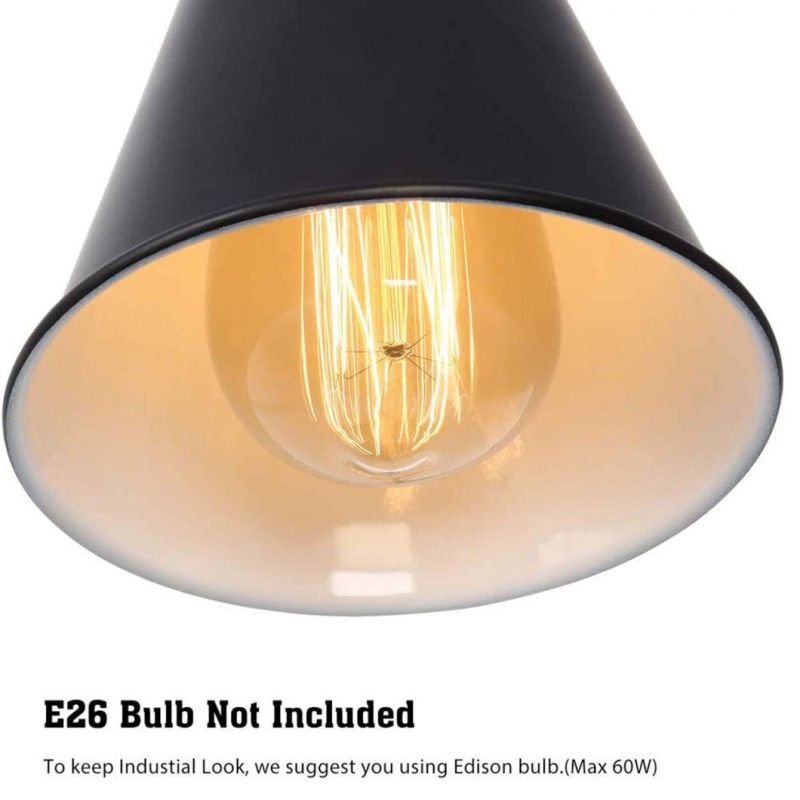 Swing Arm Wall Lamp Bedroom Plug in Wall Light Fixture Dimmable Switch Industrial Metal Black Wall Reading Sconce Living Room Farmhouse Hallway