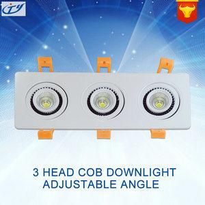 15W 3 Head COB Downlight - Adjustable Angle