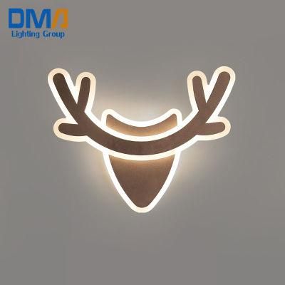 Home/Hotel Headboard Lighting Antlers Shape Acrylic LED Wall Lights