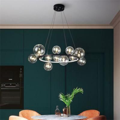 Nordic Magic Bean Chandelier Living Room Lamp Luminous Circle Circular Net Red Bedroom Restaurant Chandelier