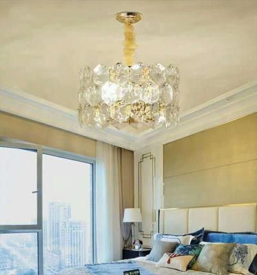 Fashion and Modern Crystal Chandelier Pendant Light Finished in Gold Polishing