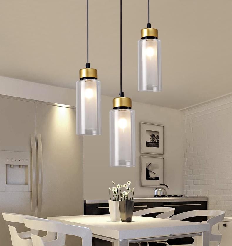 Metal Hotel Vintage Hanging Lamp Nordic Modern LED Glass Lighting Chandeliers Lustre Pendant Light