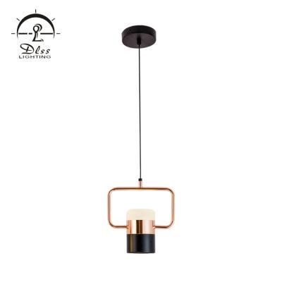 Dlss Black with Gold/Copper Rectangular Upward Downward LED Lighting