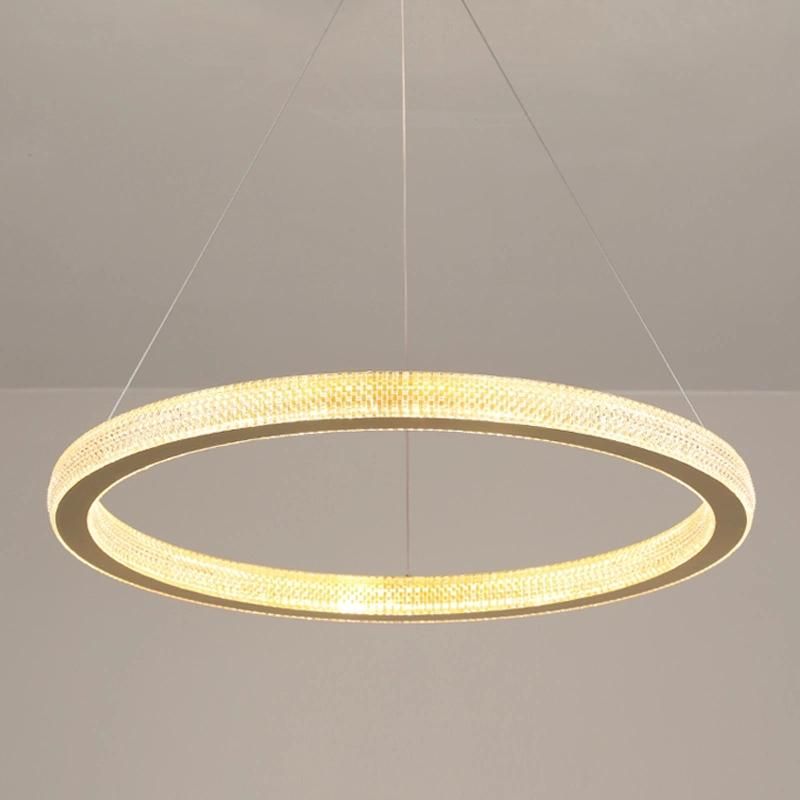 Living Room Dining Room Bedroom Study Room Ring Chandelier Light Luxury Pendant Lighting