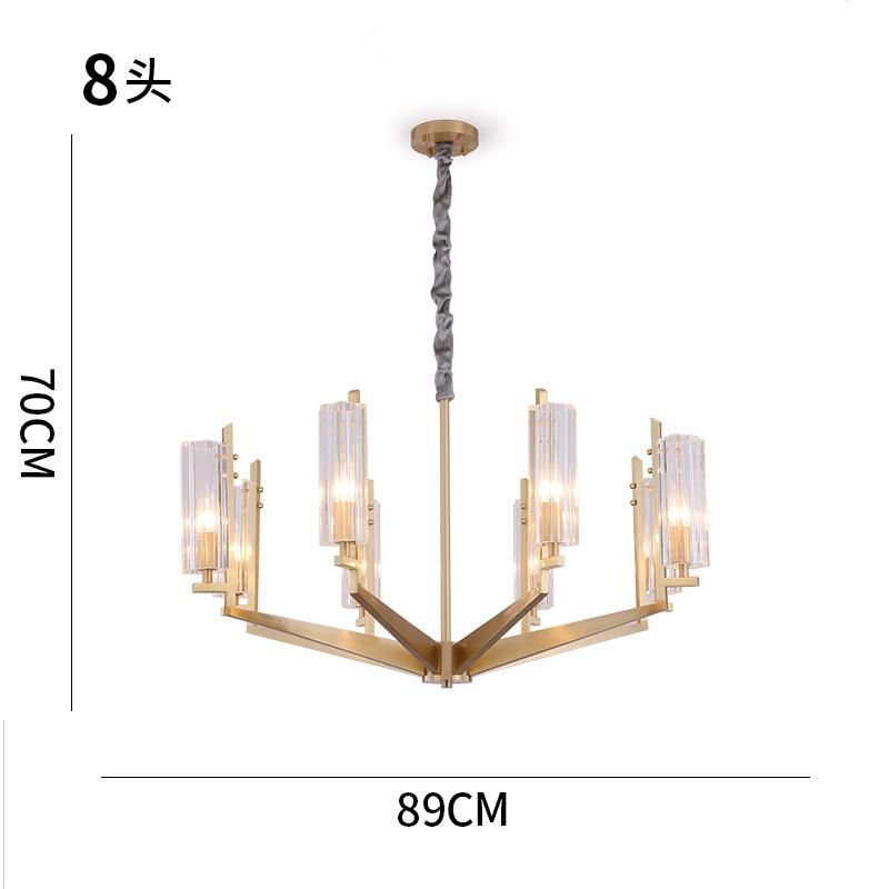 Crystal Pendant Lights for Indoor Home Lighting Gold Color Chandelierr (WH-AP-103)