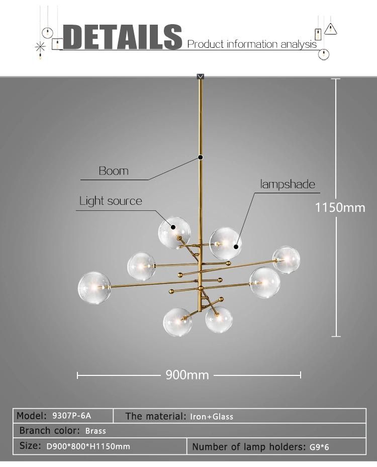 Contemporary Style Pendant Light with Lamp Holder G9